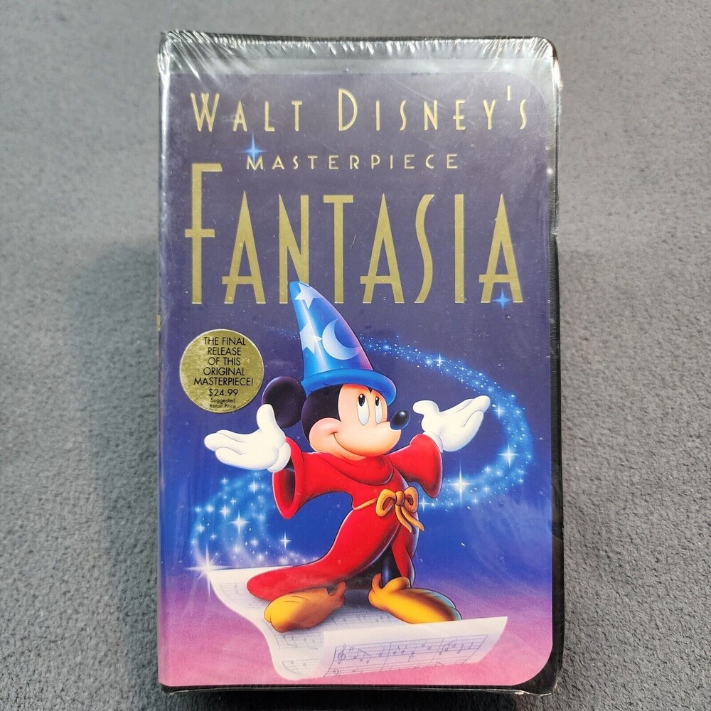 NEW & SEALED Walt Disney's Masterpiece Fantasia VHS Tape 1991